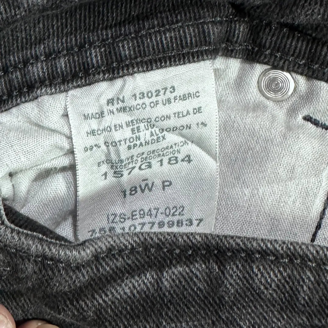 RAIDERS black denim jeans