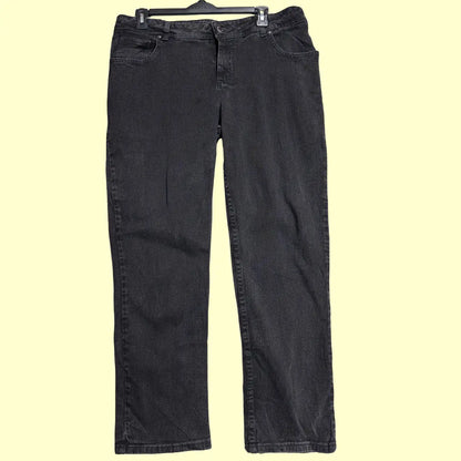 RAIDERS black denim jeans