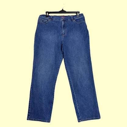 Gloria Vanderbilt Amanda Classic Jeans in medium blue wash.