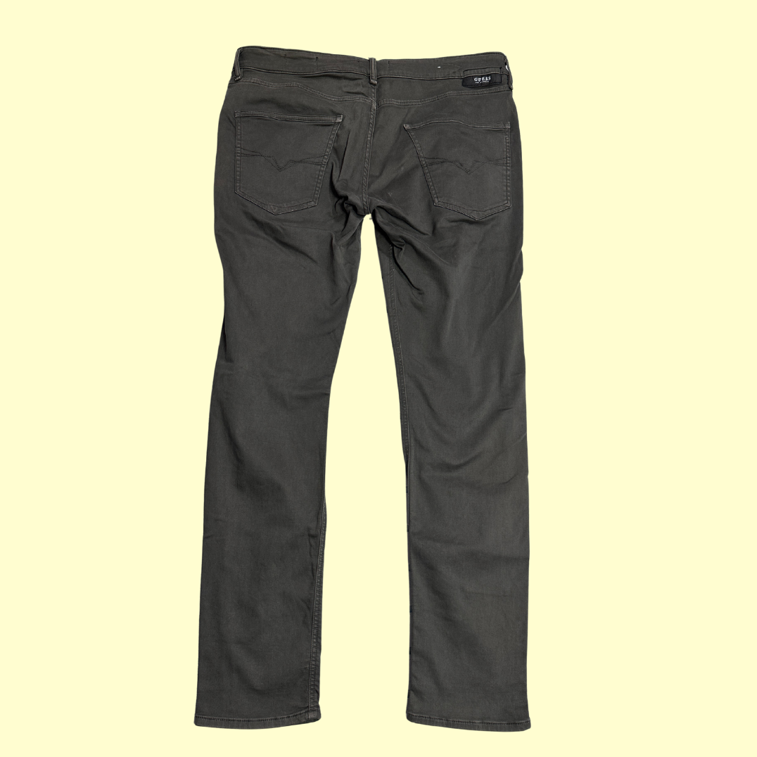 Guess Los Angeles Madison Tapered Pants in charcoal grey.