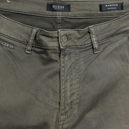 Guess Los Angeles Madison Tapered Pants in charcoal grey.