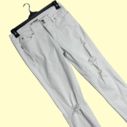 YMI WannaBettaButt White Distressed Jeans