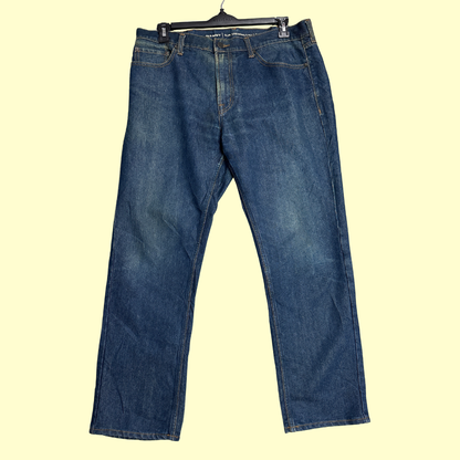 Old Navy Slim Straight Men’s Jeans in a dark blue wash