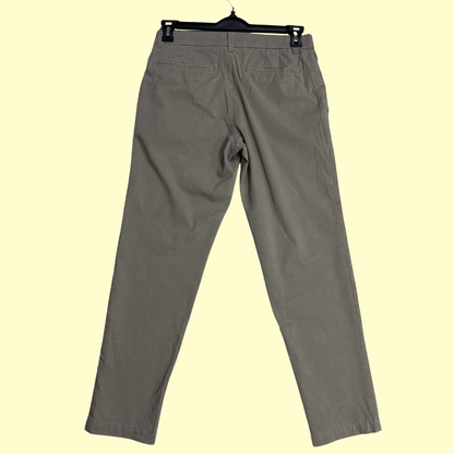 J.M. Haggar Slim Fit Dress Pants in a neutral khaki/olive shade.