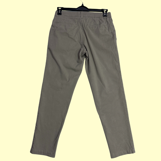 J.M. Haggar Slim Fit Dress Pants in a neutral khaki/olive shade.