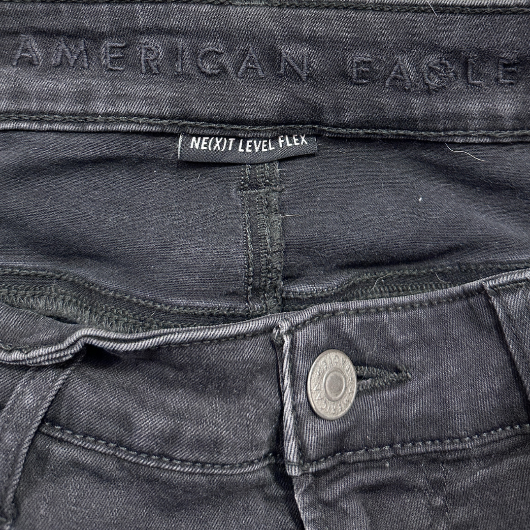 American Eagle Ne(x)t Level Flex Black Jeans.