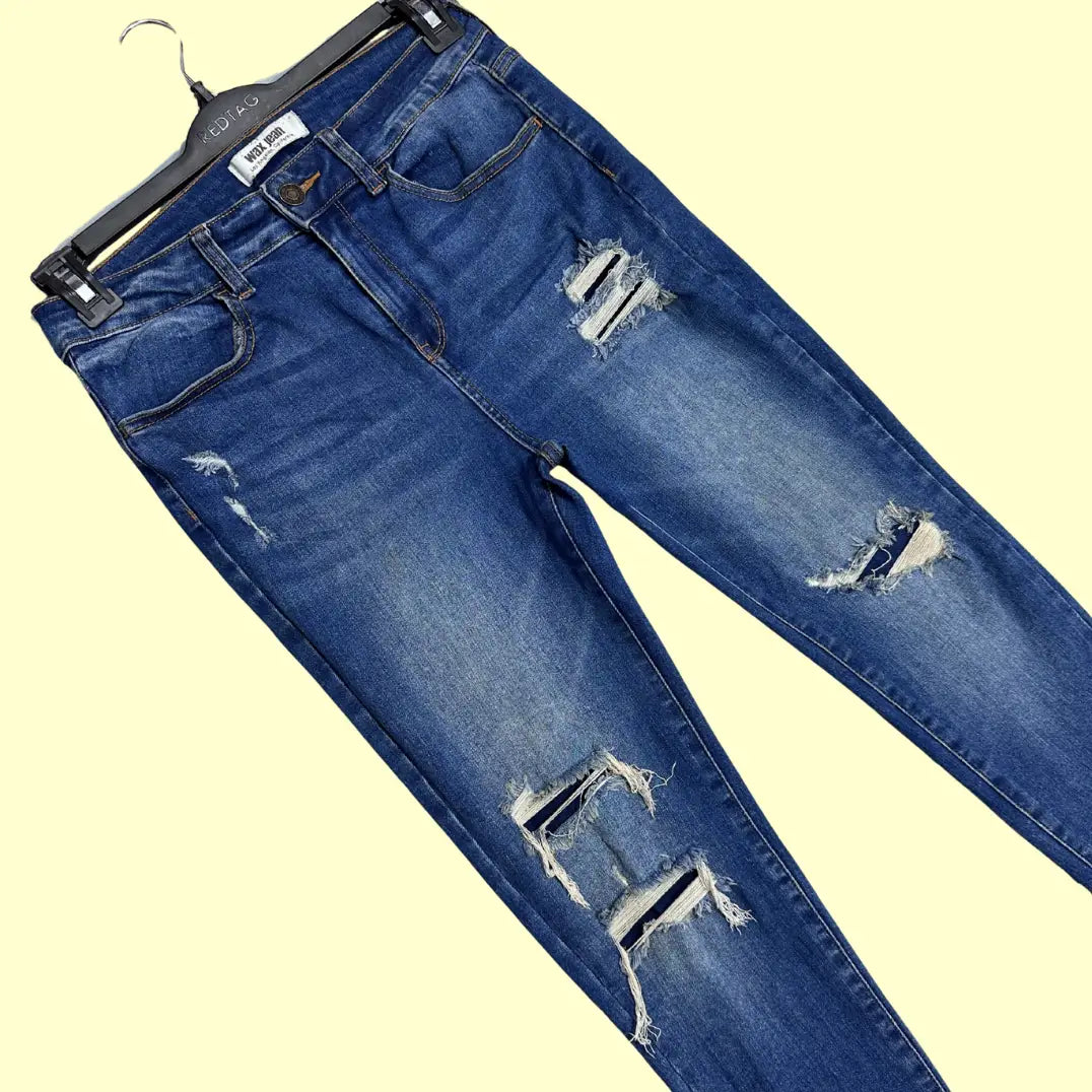 Wax Jean Los Angeles Women’s Distressed Skinny Jeans.