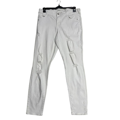 Old Navy Rockstar White Distressed Jeans