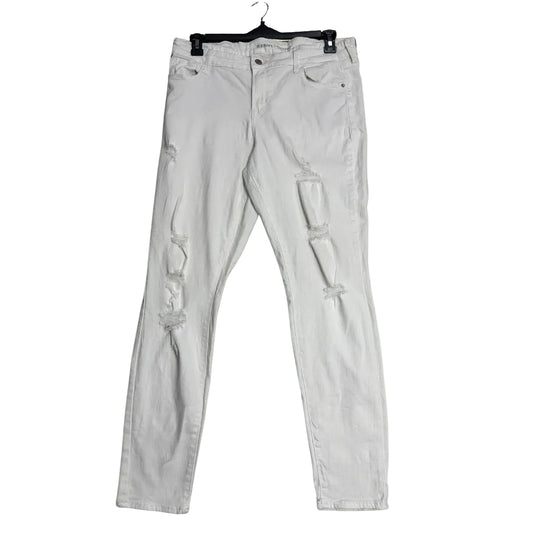 Old Navy Rockstar White Distressed Jeans