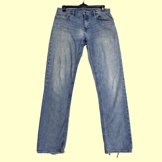 Banana Republic Men’s Straight-Leg Jeans in a classic medium wash.