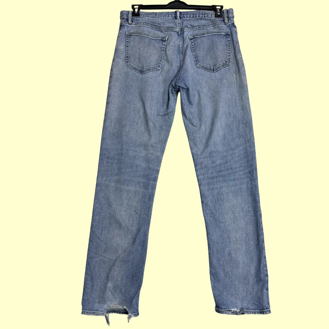 Banana Republic Men’s Straight-Leg Jeans in a classic medium wash.