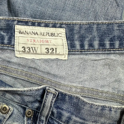 Banana Republic Men’s Straight-Leg Jeans in a classic medium wash.