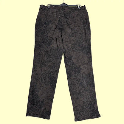Gloria Vanderbilt Amanda Women’s Pants with a unique floral paisley print