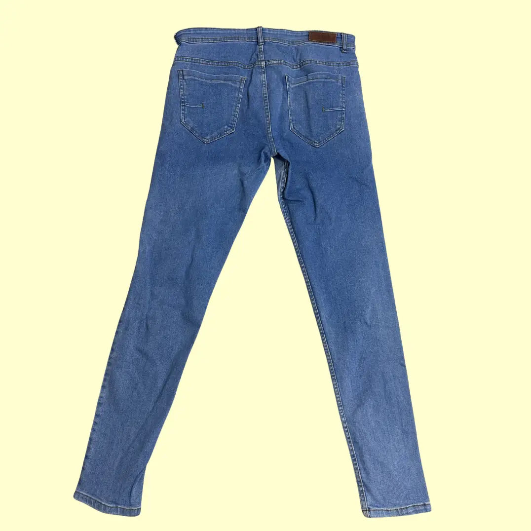 Pull&Bear Slim Fit Blue Jeans