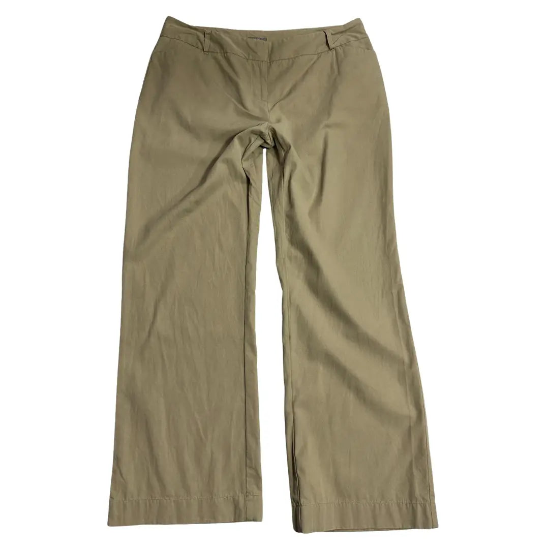 🌿 J JILL Olive Green Cotton Trousers Petite Fit 🌿