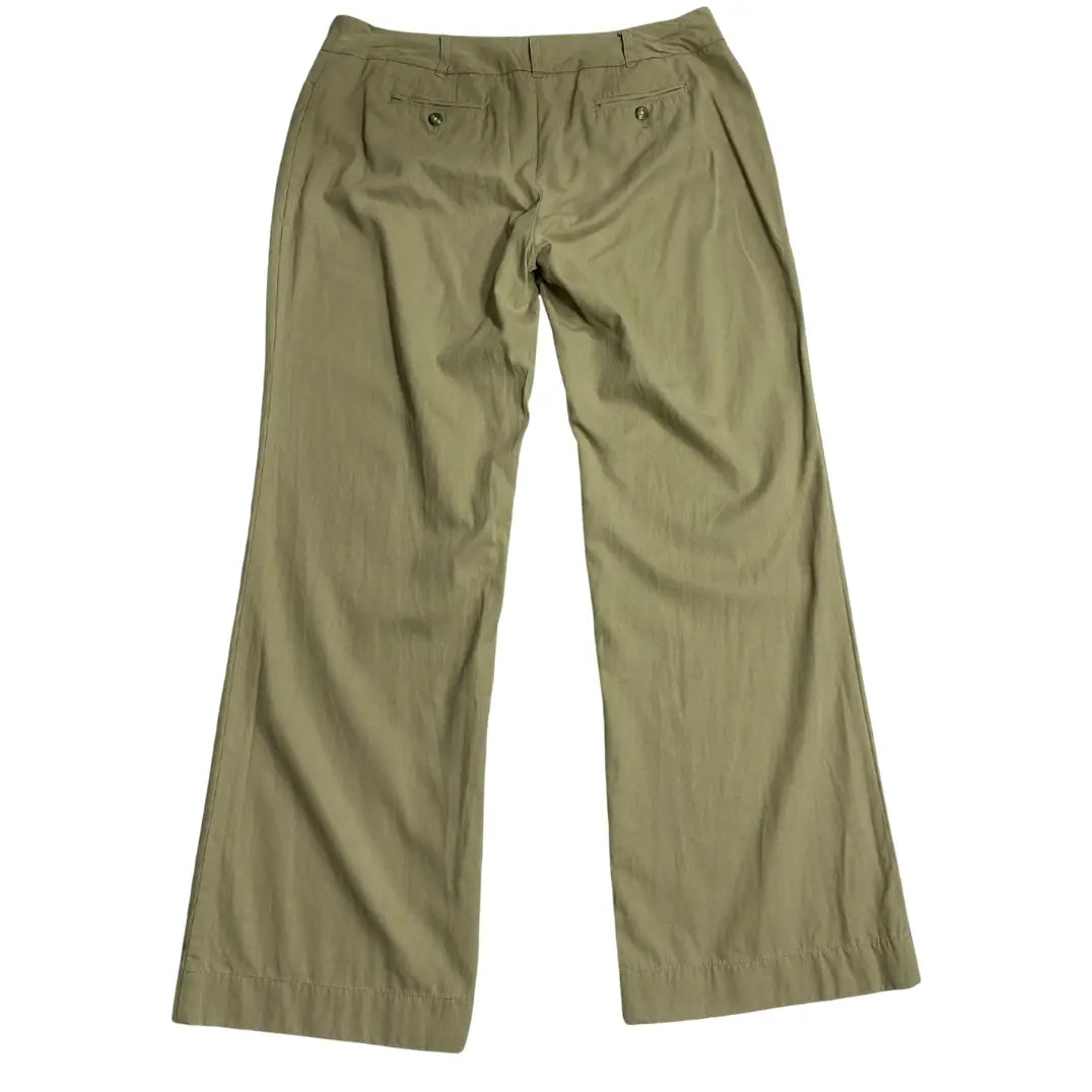 🌿 J JILL Olive Green Cotton Trousers Petite Fit 🌿