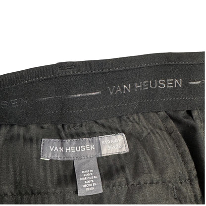 Van Heusen Black Straight Fit Formal Trousers