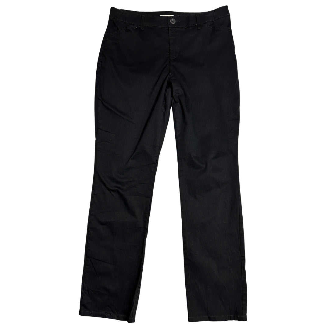 Gloria Vanderbilt Classic Black Slim Trousers
