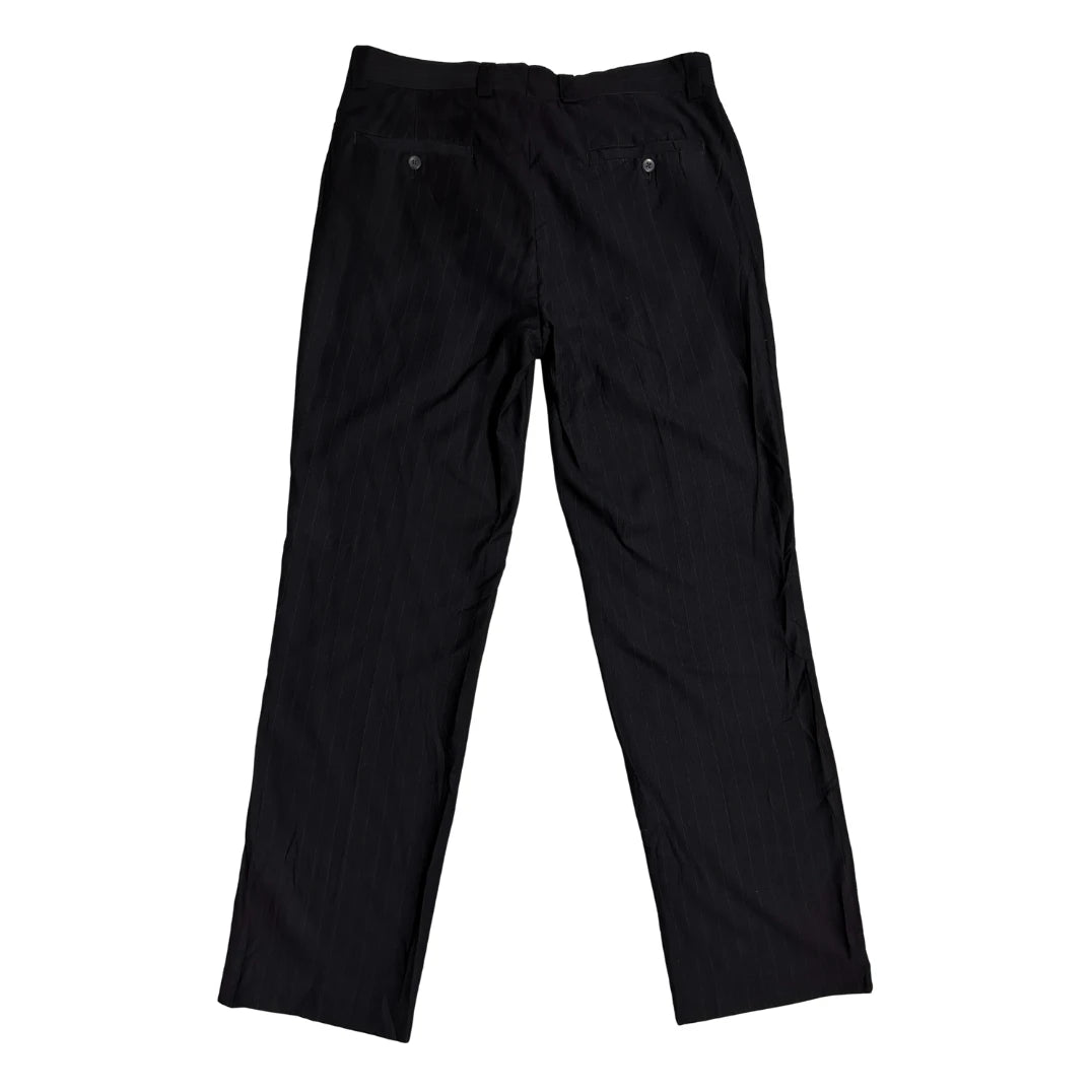 Perry Ellis Portfolio Black Pinstripe Dress Pants