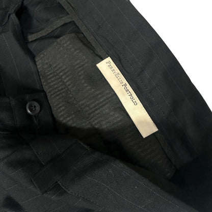 Perry Ellis Portfolio Black Pinstripe Dress Pants