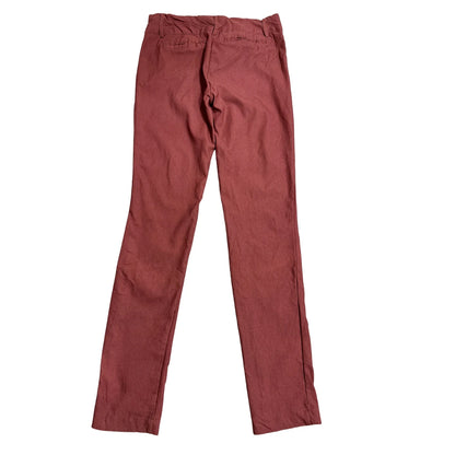 Express Slim Fit Women Pants Rust Brown