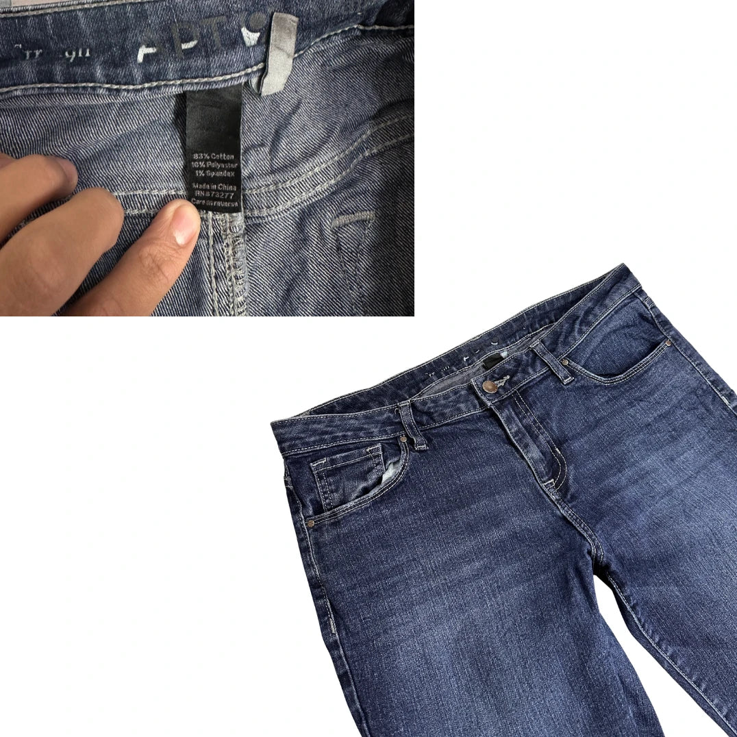 APT 2 0 Slim Leg Dark Blue Jeans