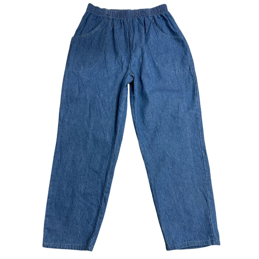 👖 SHJen Co Elastic Waist Denim Pants | Casual Comfort Fit