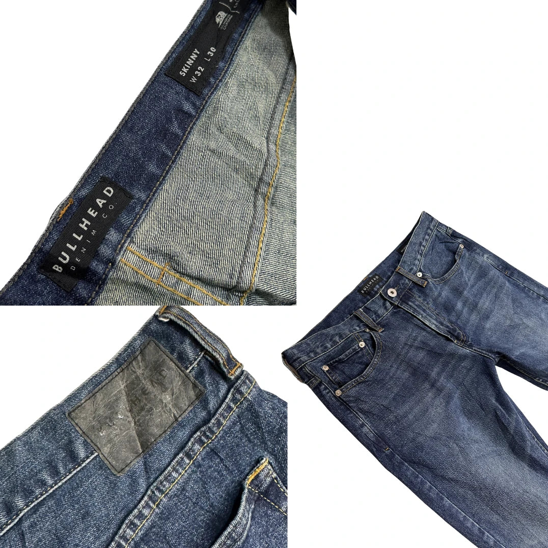 Bullhead Skinny Fit Dark Blue Denim Jeans