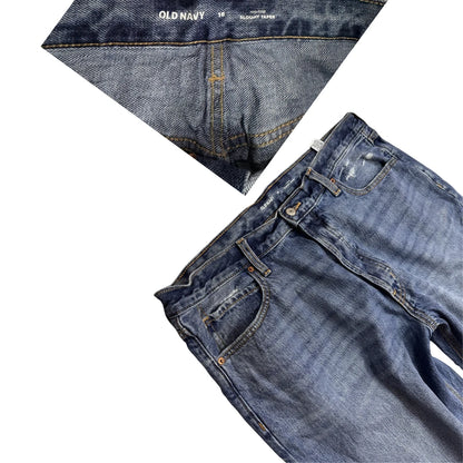 Old Navy High Rise Slouchy Taper Blue Jeans