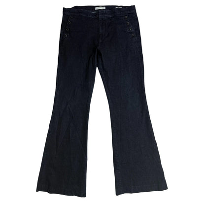 Banana Republic Black Premium Denim Flared Jeans 🖤✨