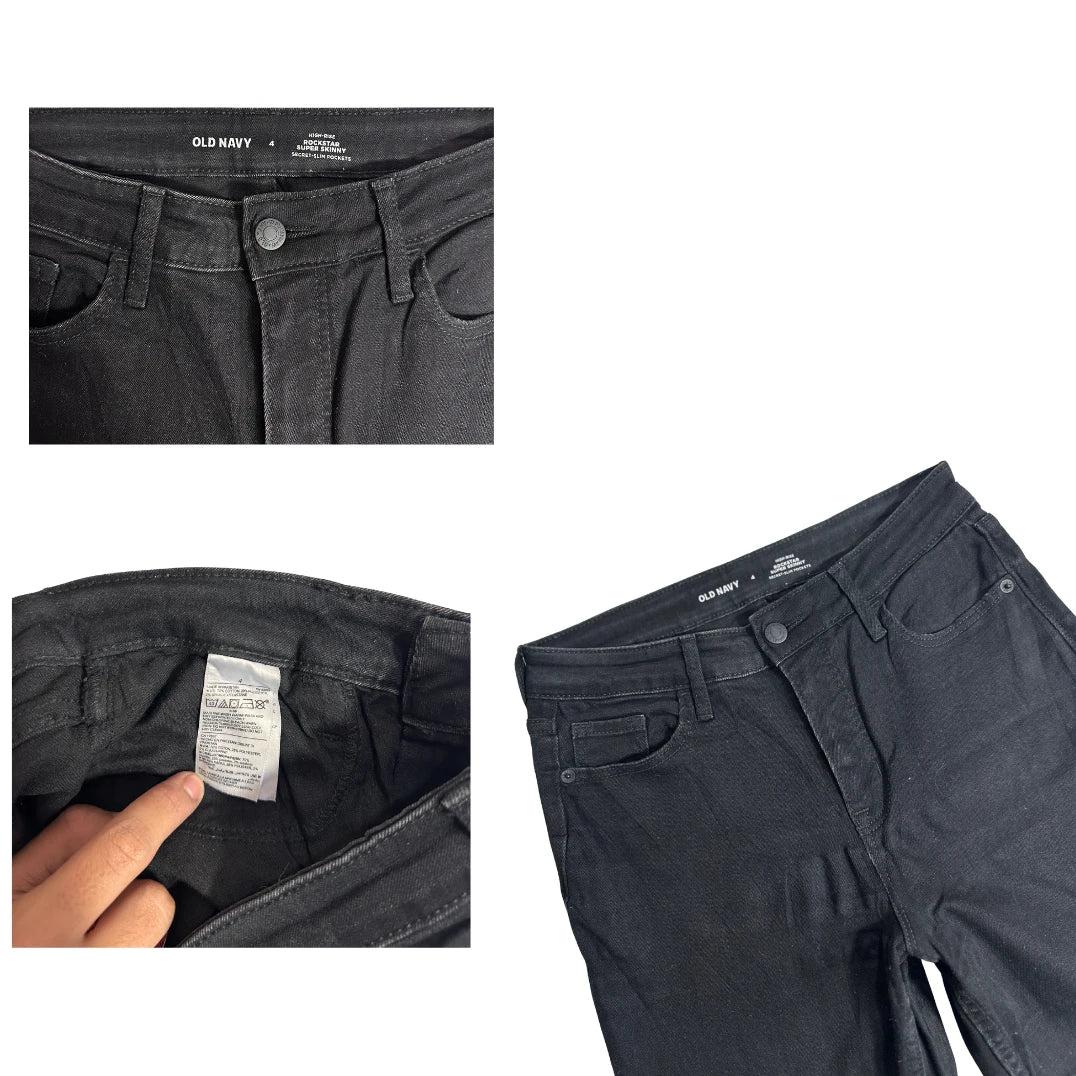 Old Navy Rockstar Super Skinny Black Jeans 👖