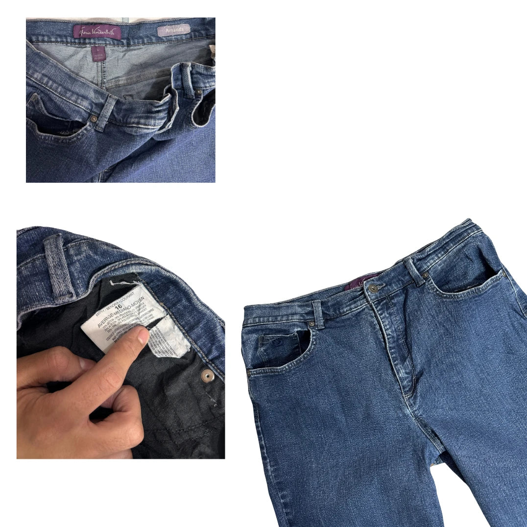 Amanda by Gloria Vanderbilt Classic Blue Straight Fit Jeans 💙