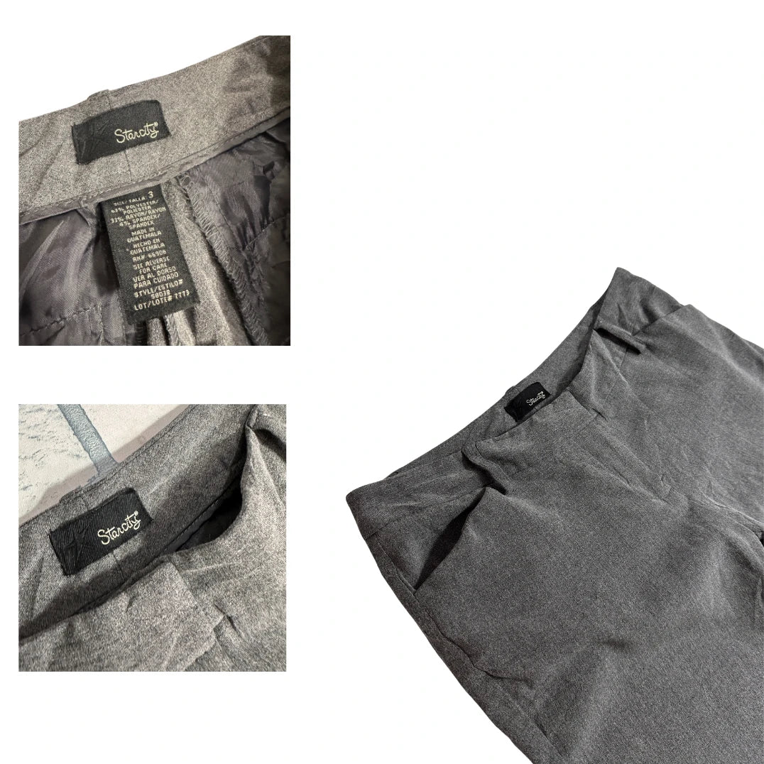 STARCITY Classic Grey Wide Leg Formal Trousers 👖