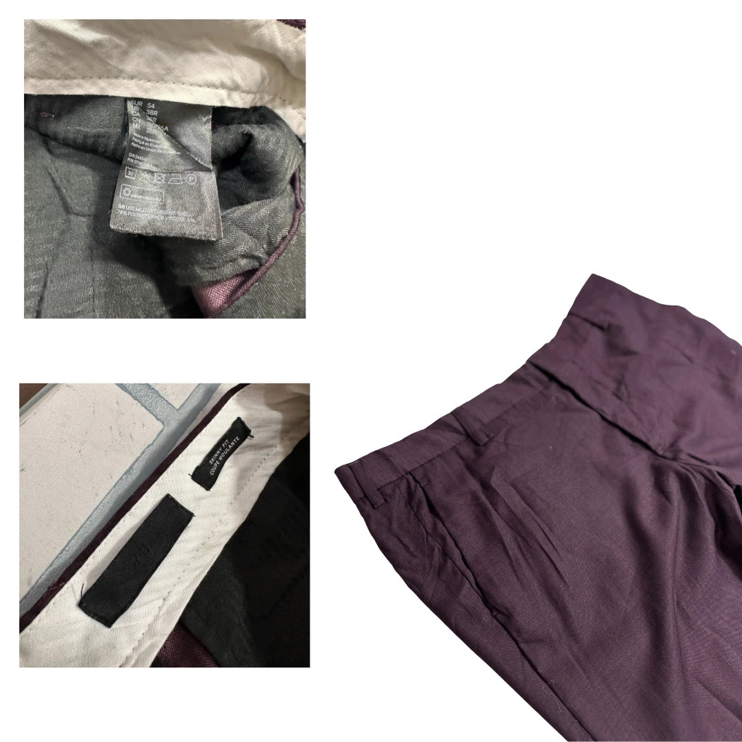 Elegant Wine Maroon Formal Trousers for Men