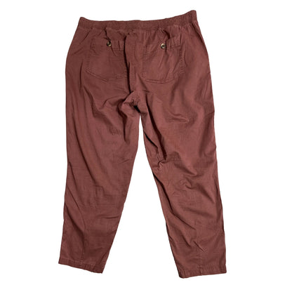 Classic Casual Brown Cotton Trousers for Men