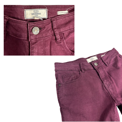 FatFace Burgundy Slim Fit Jeans