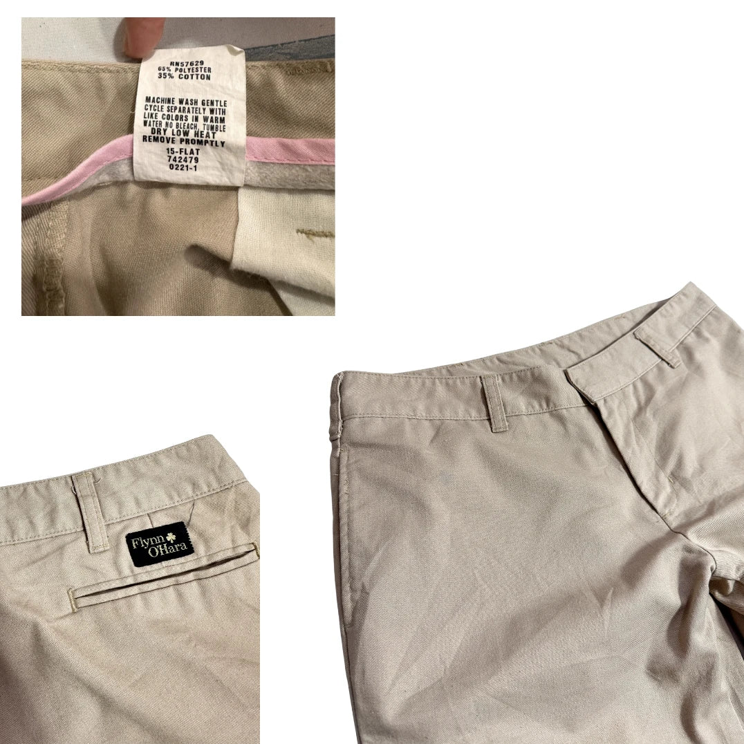 Flynn O’Hara Beige Classic Fit Pants 🤍
