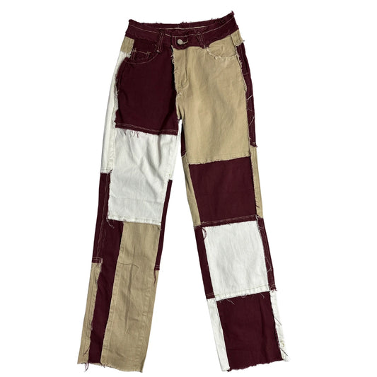 Patchwork Multi Color Statement Denim Pants for Men 🎨🔥