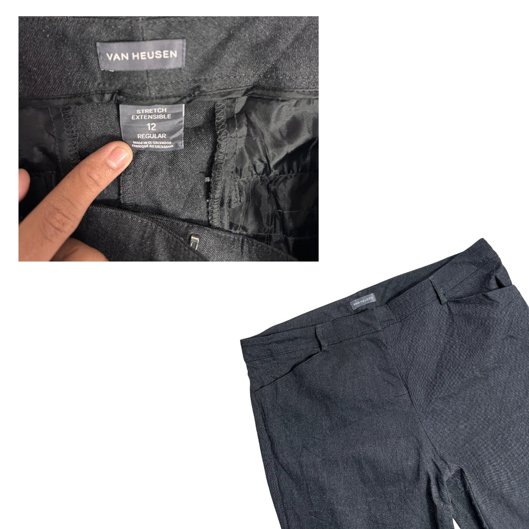 Van Heusen Black Stretch Formal Pants for Women 🖤