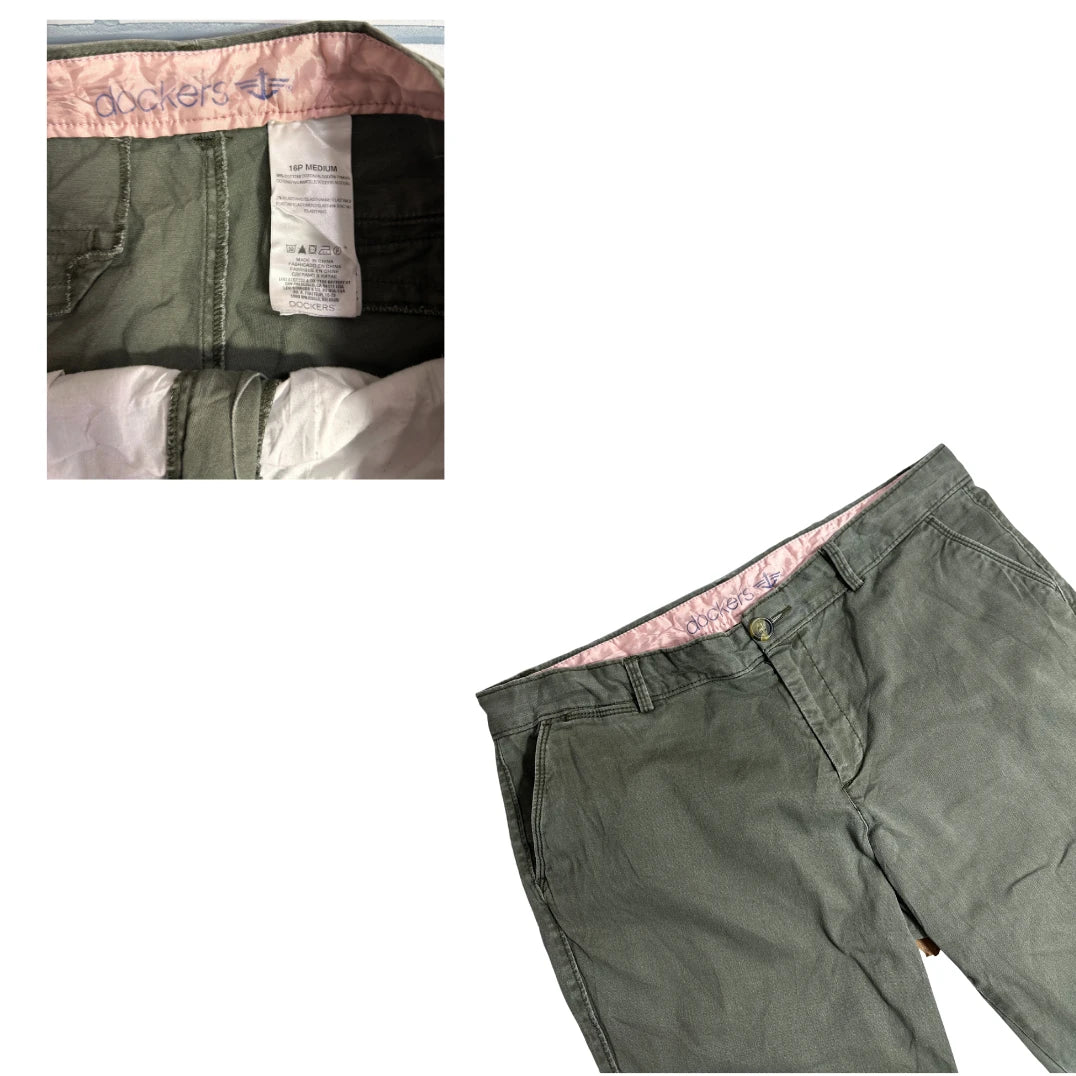Dockers Olive Green Classic Chino Pants for Women 🌿✨