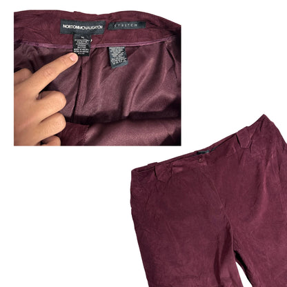 Norton McNaughton Maroon Stretch Formal Pants for Women 🍷