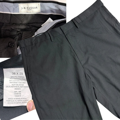 J M Haggar Black Classic Fit Formal Pants