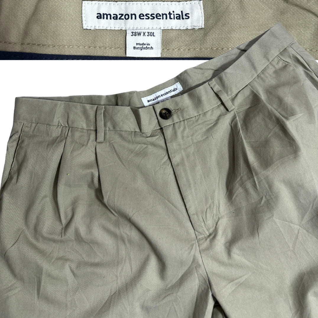 Amazon Essentials Khaki Classic Fit Chino Pants for Men