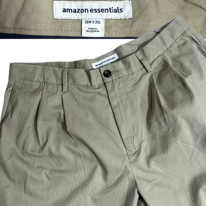 Amazon Essentials Khaki Classic Fit Chino Pants for Men