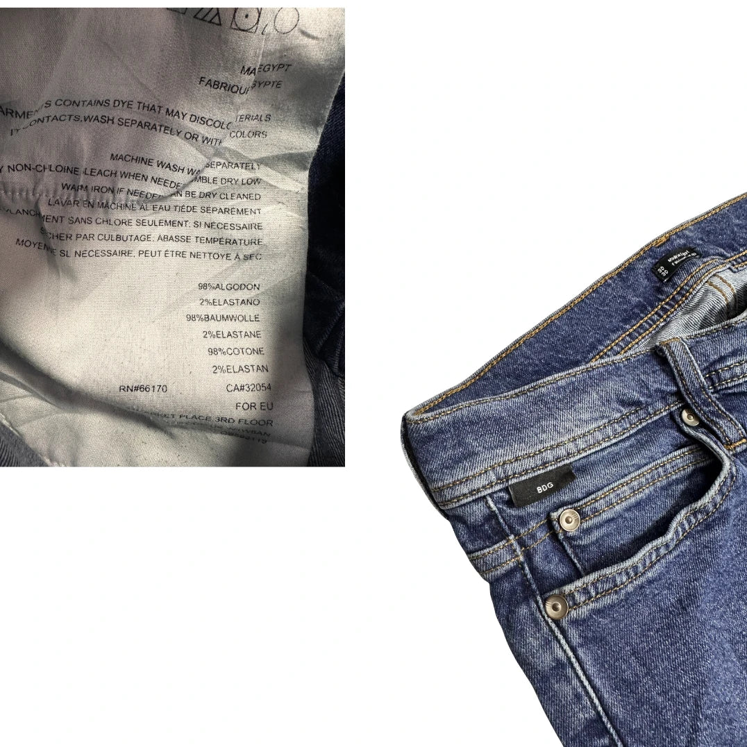 BDG Urban Outfitters Slim Fit Raw Hem Jeans