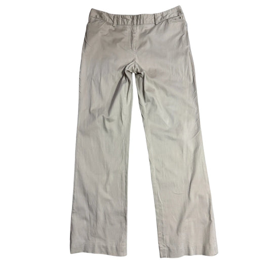 Evelyn Women’s Beige Stretch Cotton Pants