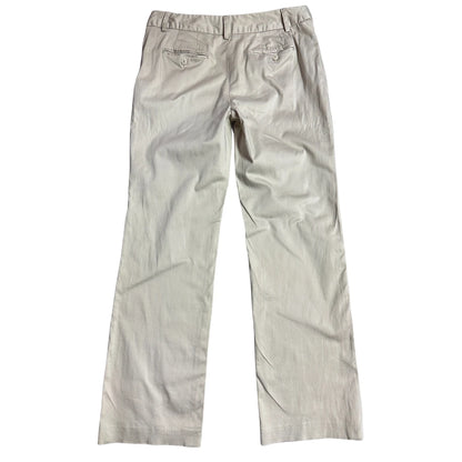 Evelyn Women’s Beige Stretch Cotton Pants