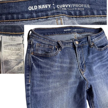 Old Navy Curvy Profile Bootcut Jeans Petite Chicca