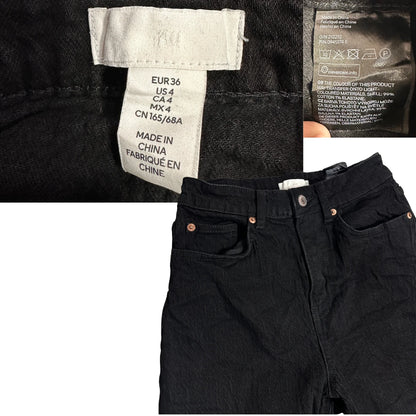H&M Women’s Classic Black Stretch Jeans