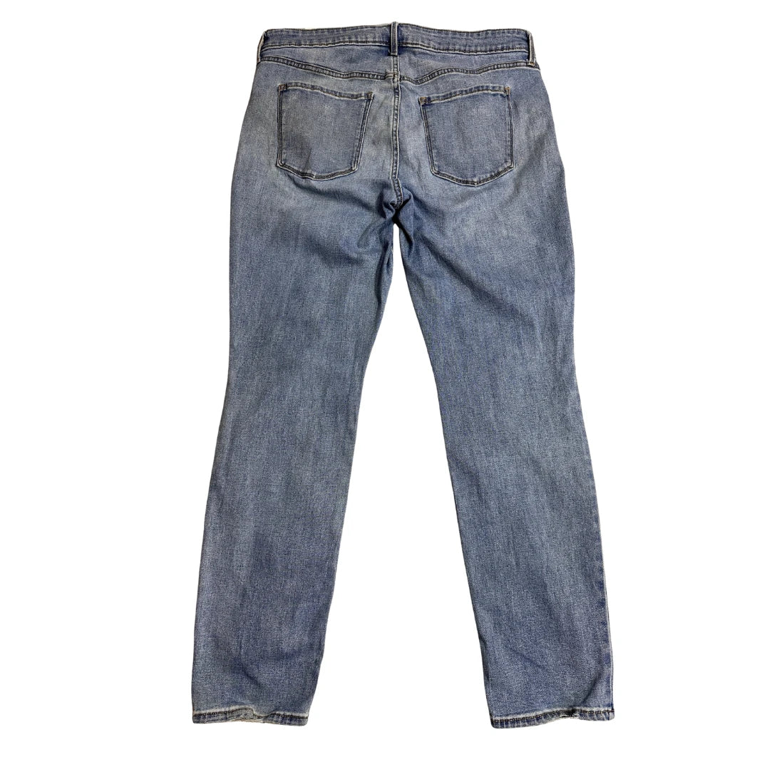 Old Navy Mid Rise Power Slim Blue Jeans